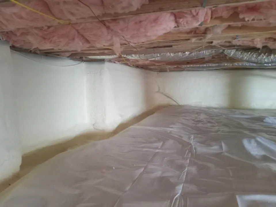 Crawl space encapsulation with closed-cell spray foam for Spray Foam Roofing in Royse City
