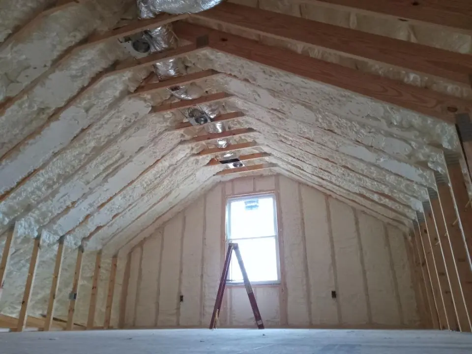 Spray foam roofing application for Crawl Space Insulation project in Royse City